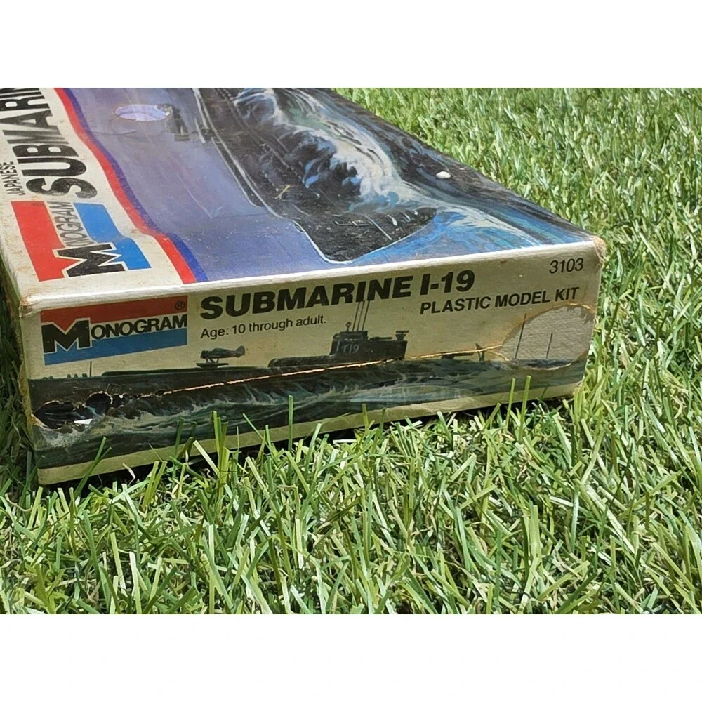 Vintage Monogram Japanese Submarine I-19 Model Kit #3103 New Sealed  15.5